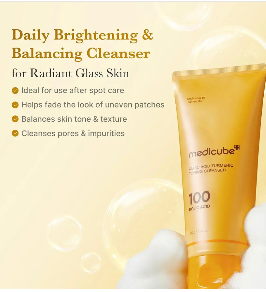 Medicube  Kojic Acid Turmeric Toning Cleanser