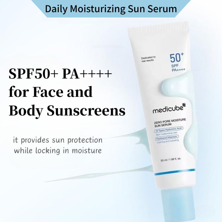 Medicube Zero Pore Moisture Sun Serum SPF50+ PA++++