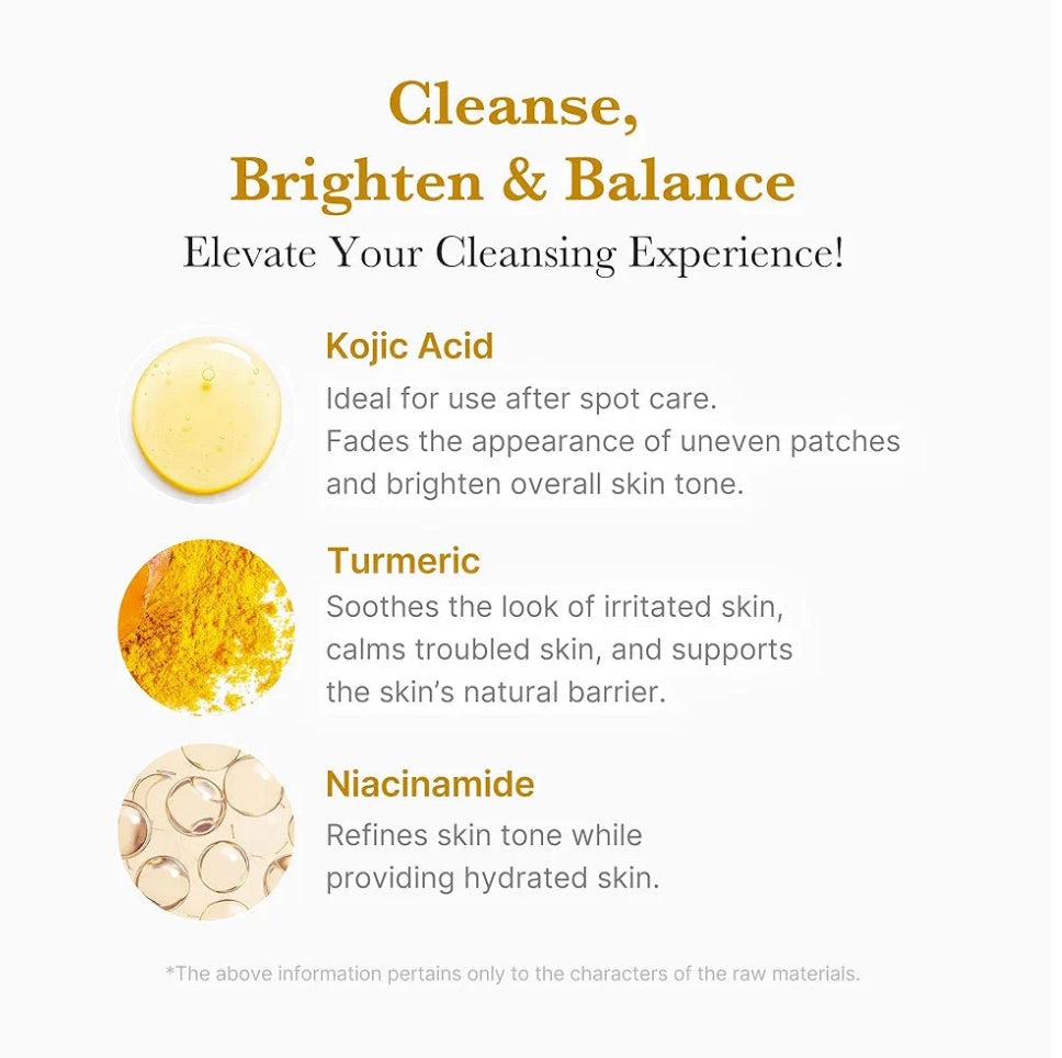 Medicube  Kojic Acid Turmeric Toning Cleanser