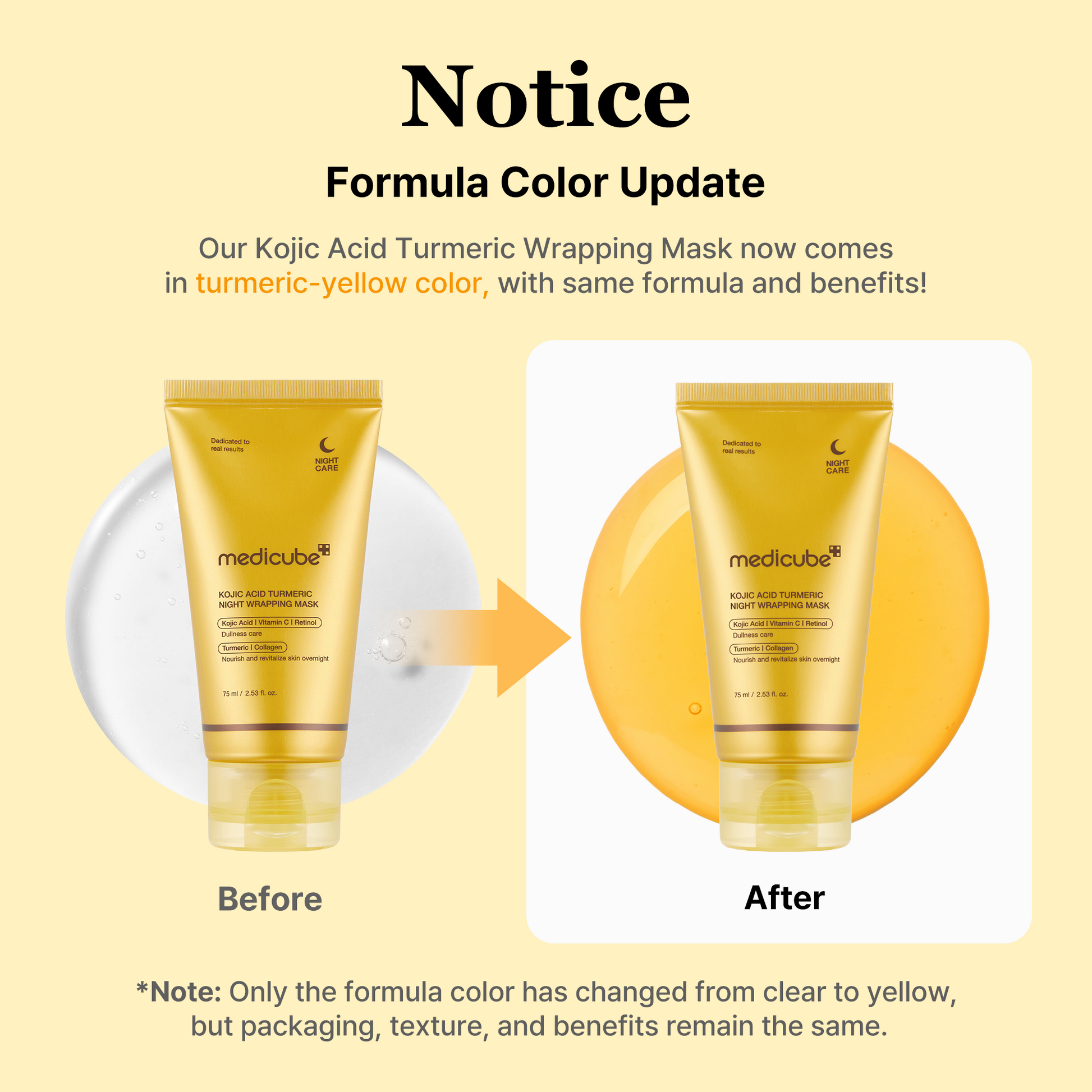 Medicube  Kojic Acid Turmeric Overnight Wrapping Mask