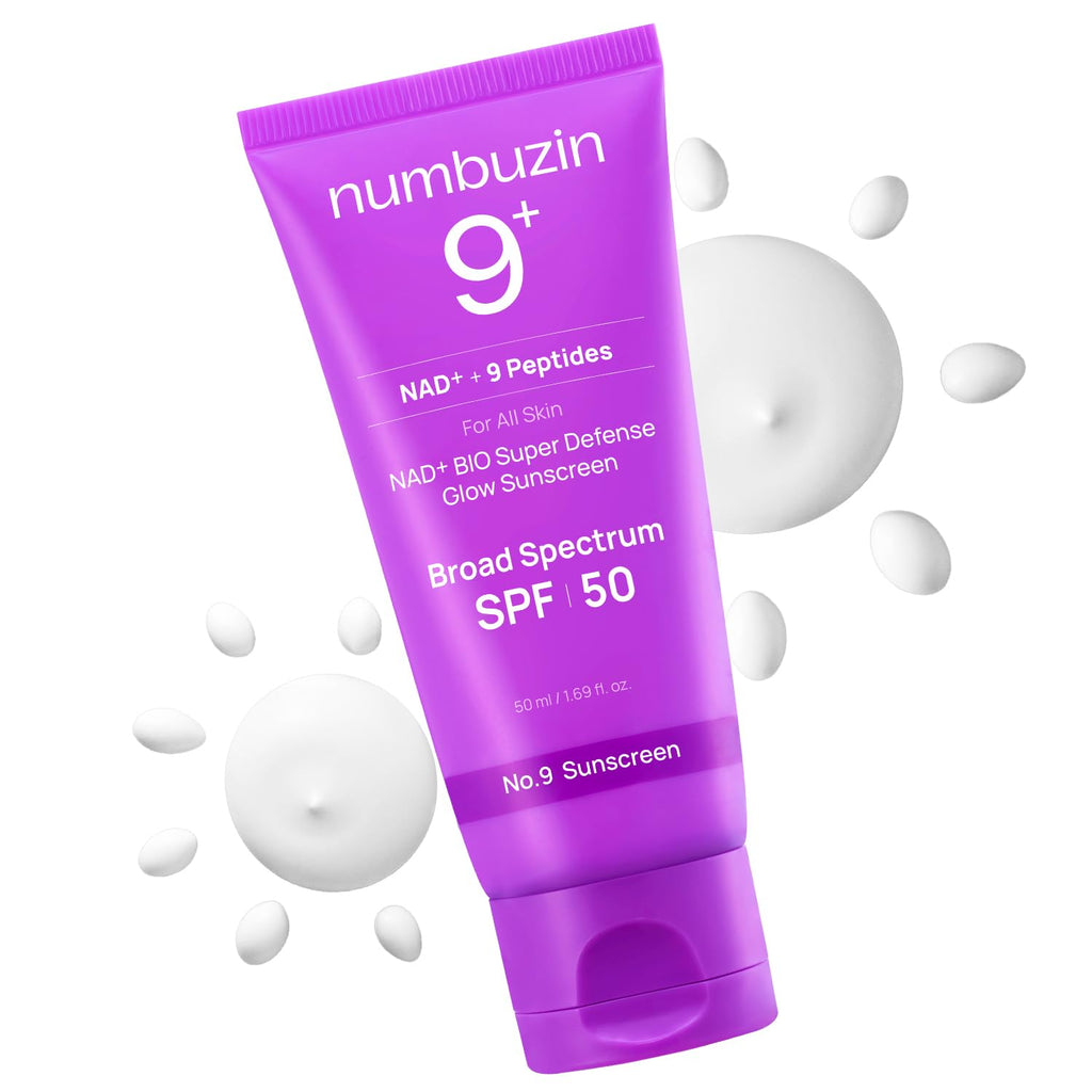 numbuzin No.9 Sunscreen | Super Defense Glow Sunscreen | Broad Spectrum SPF 50