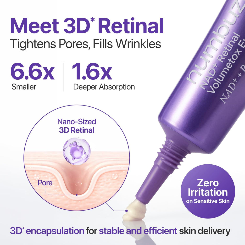 Numbuzin No.9 NAD+ Retinal Eye Cream for Eyes & Face with Peptides
