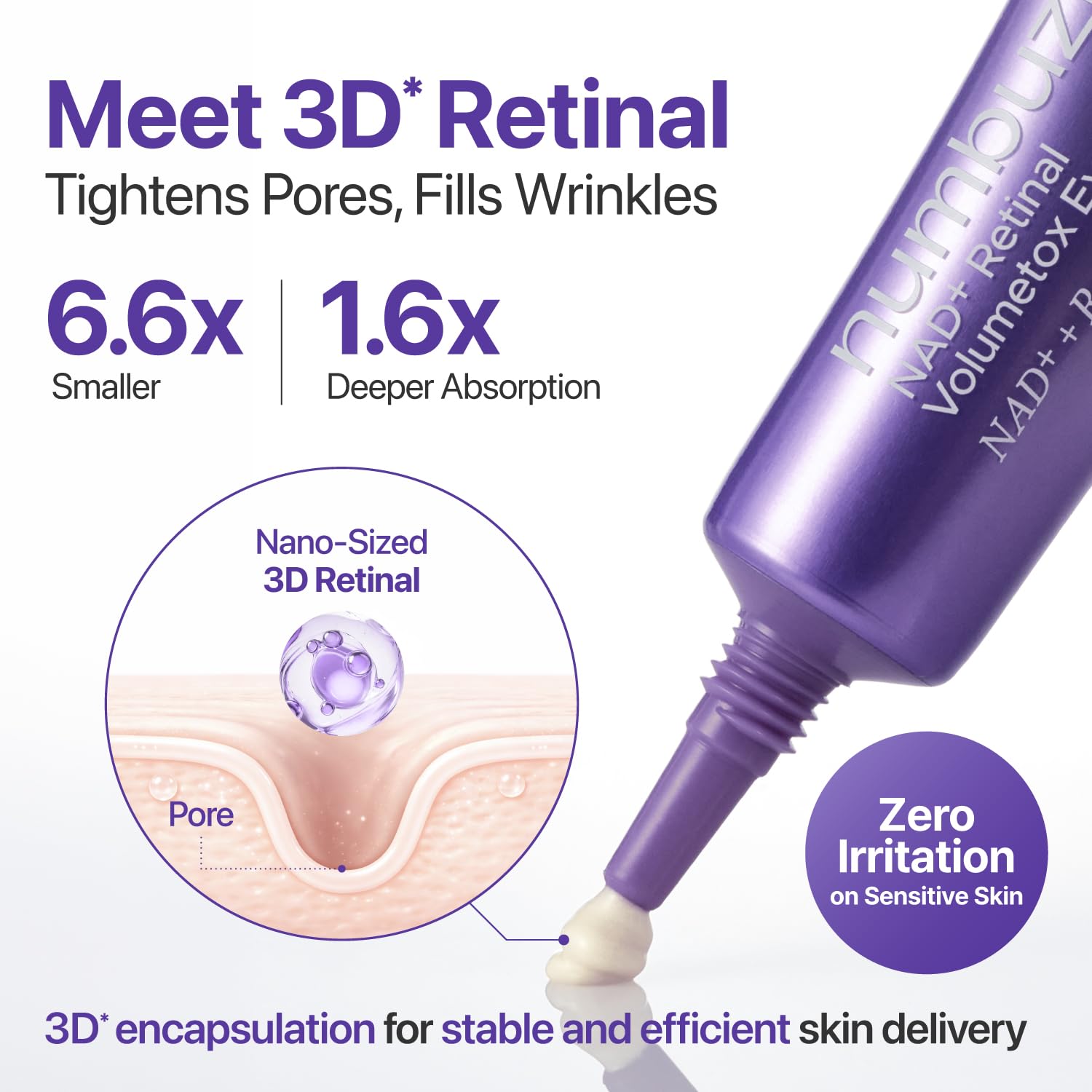 Numbuzin No.9 NAD+ Retinal Eye Cream for Eyes & Face with Peptides