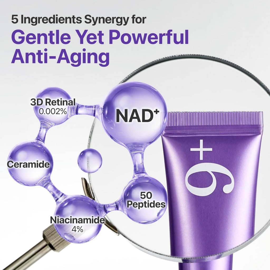 Numbuzin No.9 NAD+ Retinal Eye Cream for Eyes & Face with Peptides