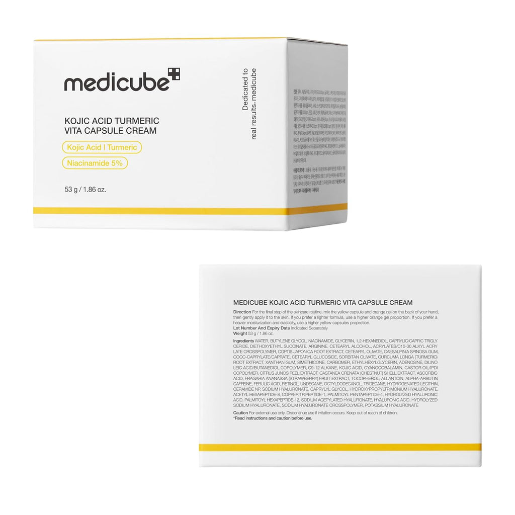 Medicube Capsule Cream with Kojic Acid & Turmeric for Uneven Skin Tone