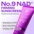 numbuzin No.9 Sunscreen | Super Defense Glow Sunscreen | Broad Spectrum SPF 50