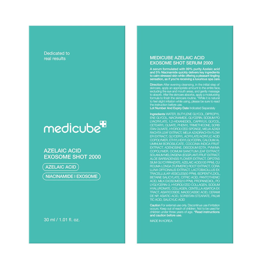 Medicube Exosome Shot Azelaic Acid 2,000 PPM Spicule Facial Serum