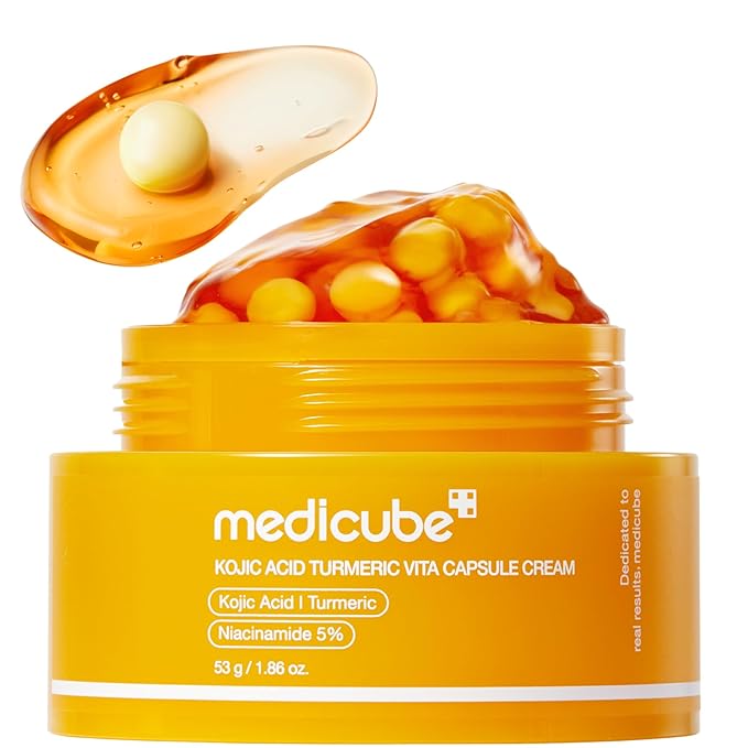 Medicube Capsule Cream with Kojic Acid & Turmeric for Uneven Skin Tone