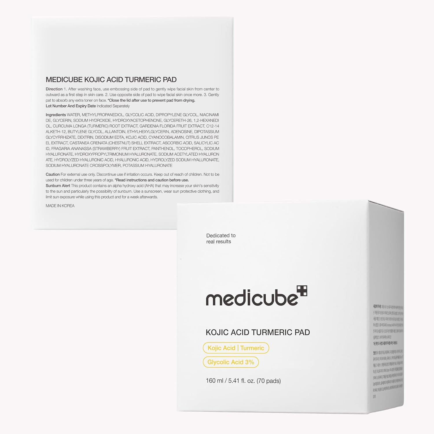 Medicube  Kojic Acid Tumeric Toner Pad
