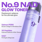Numbuzin No.9 NAD+ Salmon PDRN Glow Boosting Toner