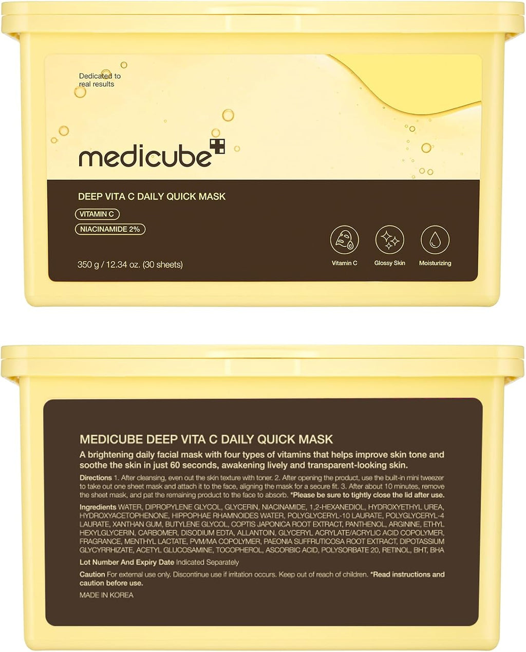 Medicube Deep Vita C Daily Quick Mask (30 sheets)