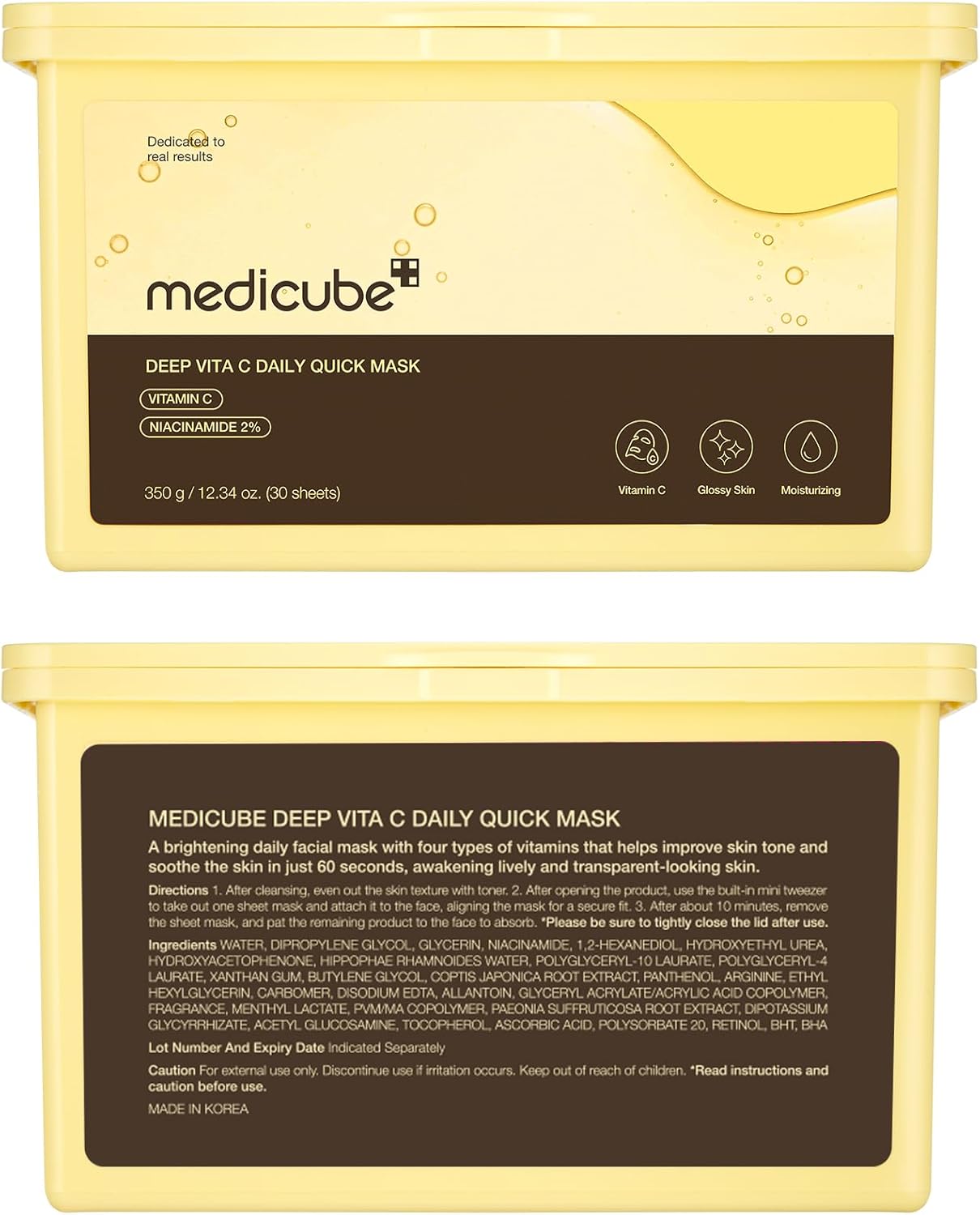 Medicube Deep Vita C Daily Quick Mask (30 sheets)