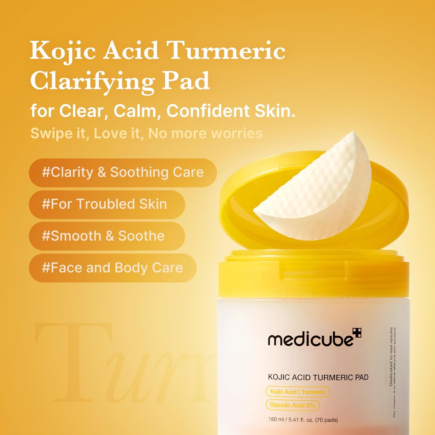 Medicube  Kojic Acid Tumeric Toner Pad