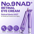 Numbuzin No.9 NAD+ Retinal Eye Cream for Eyes & Face with Peptides