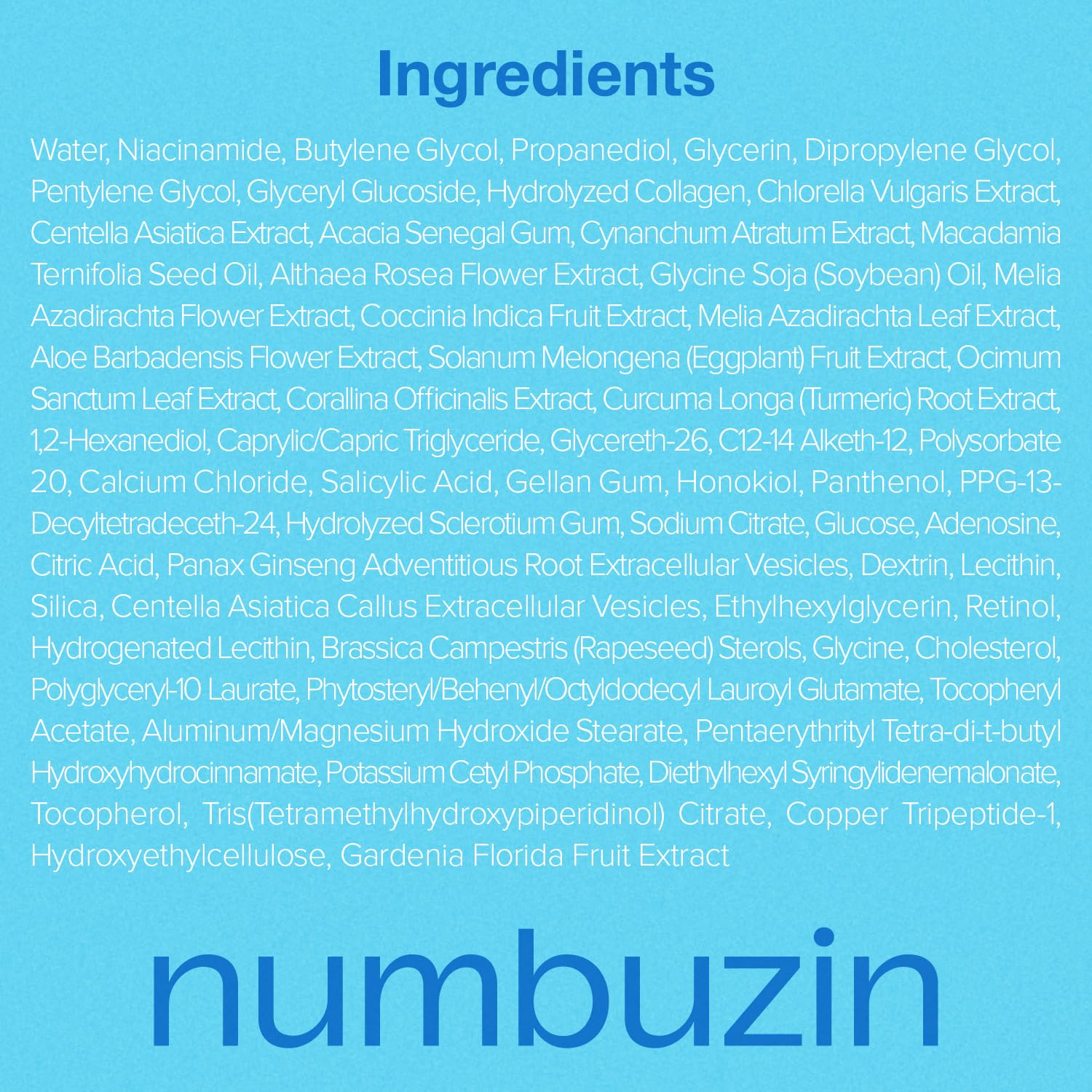 Numbuzin No.3 retinol Serum  Blue Bio-Retinol Pore Refining Serum  Retinol Beginner