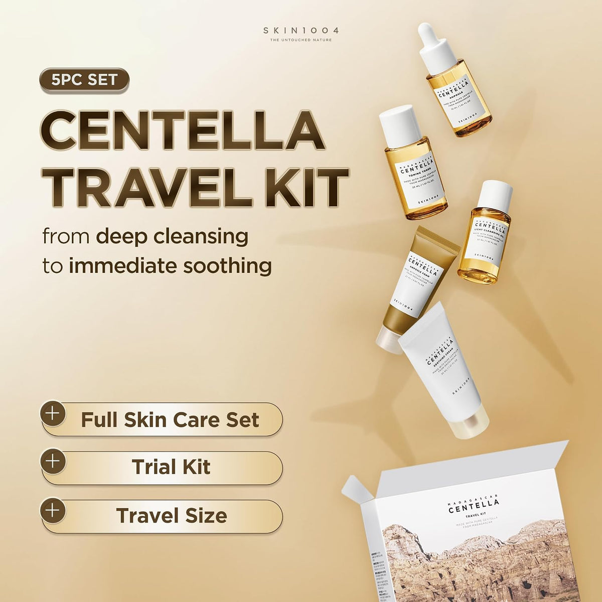 Madagascar Centella Travel Kit