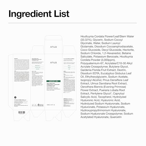 Anua Heartleaf Quercetinol Pore Deep Cleansing Foam