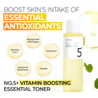 Numbuzin No.5 Vitamin Boosting Essential Toner, Radiance-Boosting