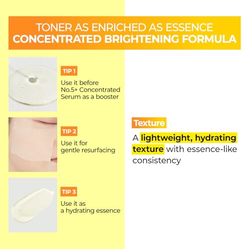 Numbuzin No.5 Vitamin Boosting Essential Toner, Radiance-Boosting