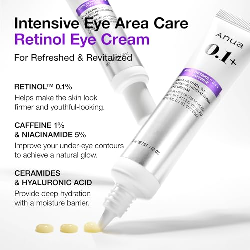 Anua Retinol 0.1 Caffeine Revitalizing Eye Cream