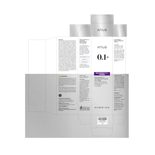 Anua Retinol 0.1 Caffeine Revitalizing Eye Cream