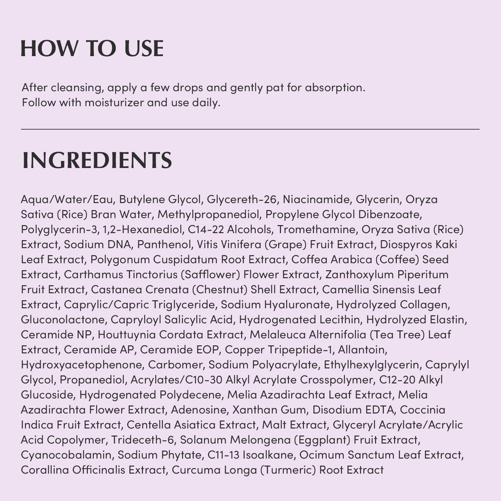 Eqqualberry - Purple Pdrn Pore Minimizing Serum