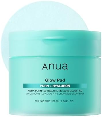 Anua PDRN 100 Hyaluronic Acid, Hydrating Dual-Textured Toner Pads