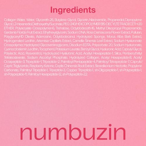Numbuzin No.2 Rose PDRN Collagen Plumping serum jelly