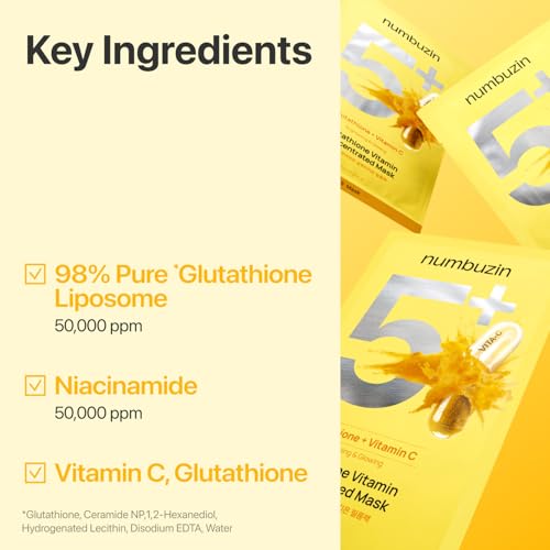 Numbuzin No.5 Sheet Mask  Vitamin Spotlight Sheet Mask  (1 EA)