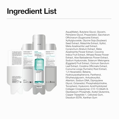 Anua PDRN 100 Hyaluronic Acid Booster Toner, Hydrating Face Toner for Dry Skin