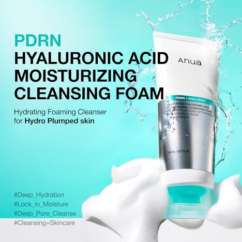Anua PDRN Hyaluronic Acid Moisturizing Cleansing Foam