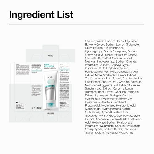 Anua PDRN Hyaluronic Acid Moisturizing Cleansing Foam