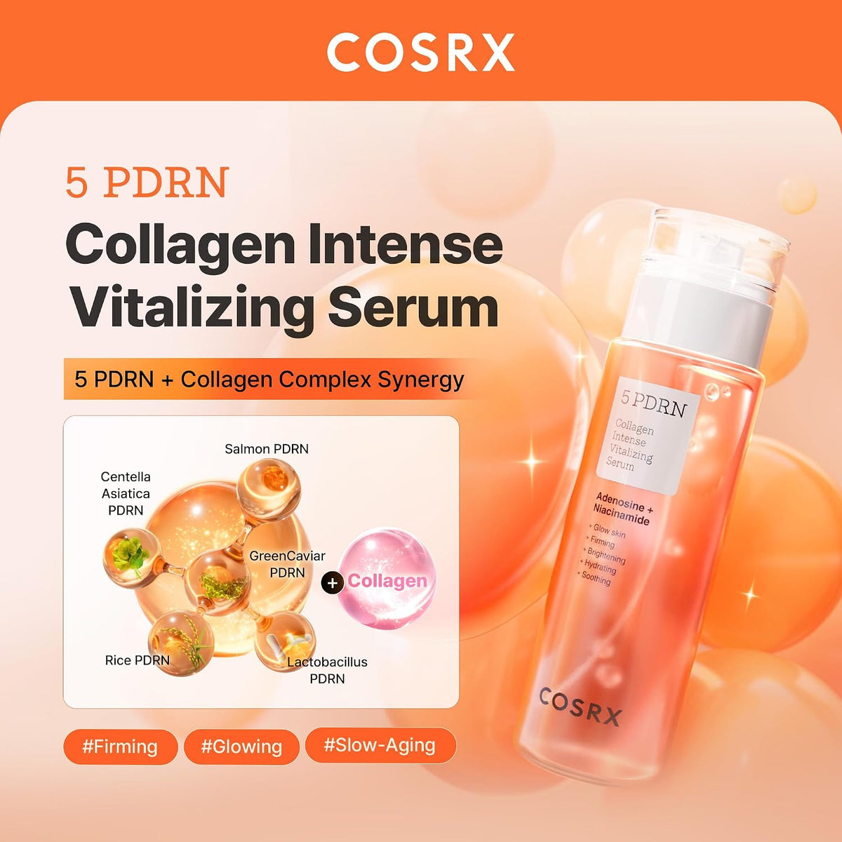 Cosrx The 5 Pdrn Collagen Intense Vitalizing Serum (100ml)