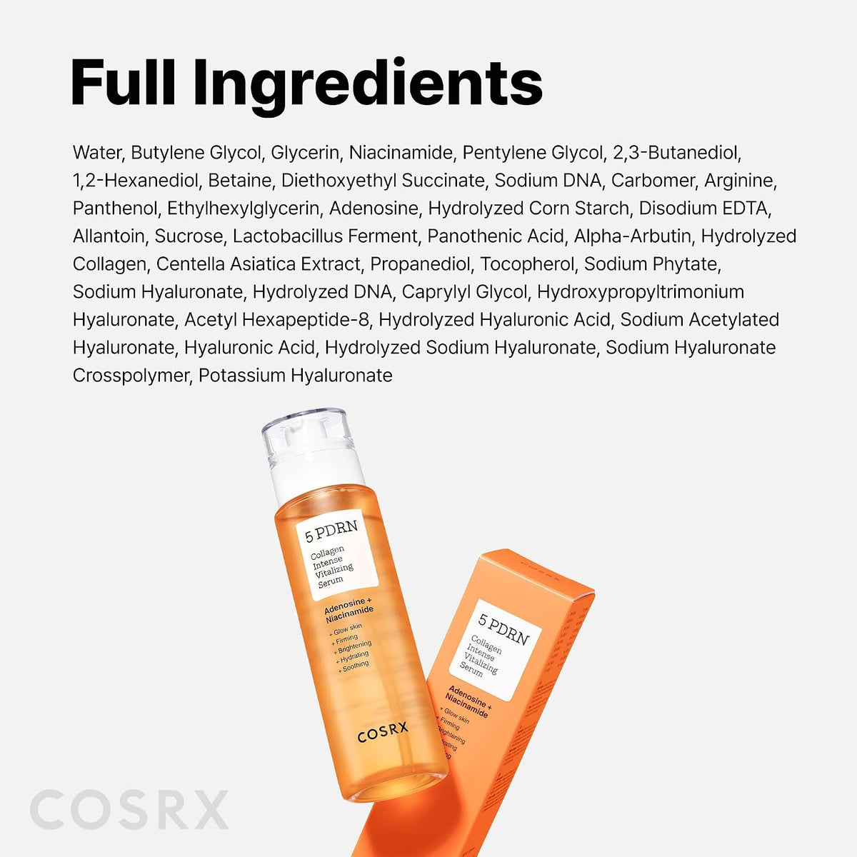Cosrx The 5 Pdrn Collagen Intense Vitalizing Serum (100ml)