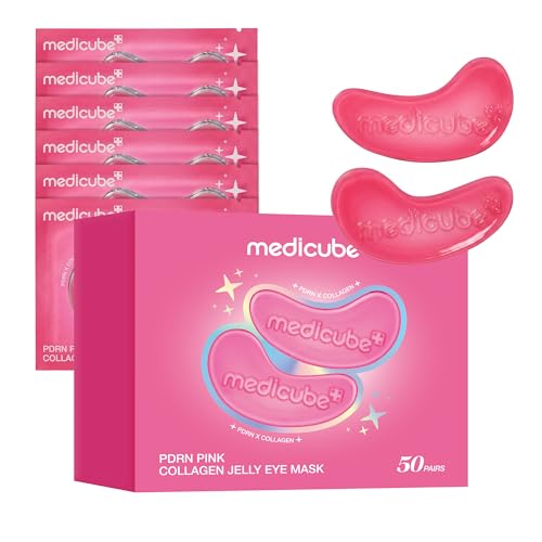 medicube Jelly Eye Mask PDRN Pink Collagen - Hydrogel Eye Patches,