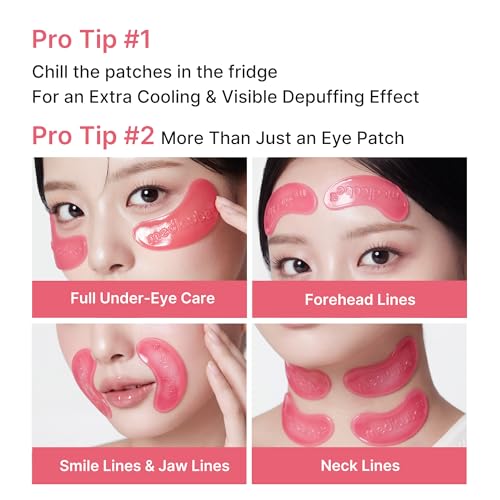 medicube Jelly Eye Mask PDRN Pink Collagen - Hydrogel Eye Patches,