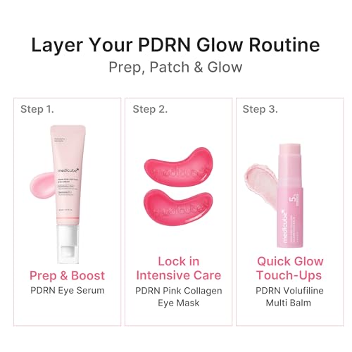 medicube Jelly Eye Mask PDRN Pink Collagen - Hydrogel Eye Patches,