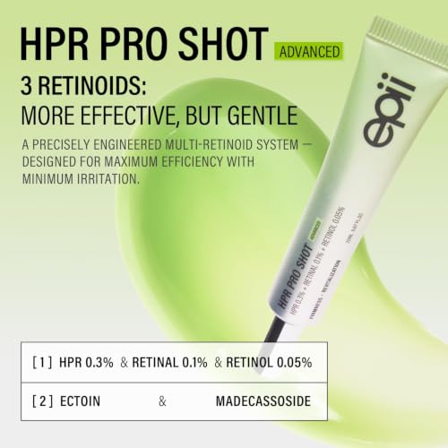 HPR PRO SHOT Triple Retinoid Firming Cream, 0.3% HPR, 0.1% Retinal, 0.05% Retinol, Korean Anti Aging