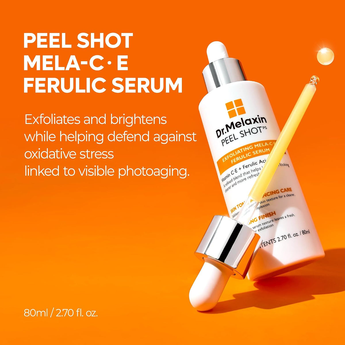Dr.melaxin Peel Shot Exfolating White Rice Ampoule 80ml