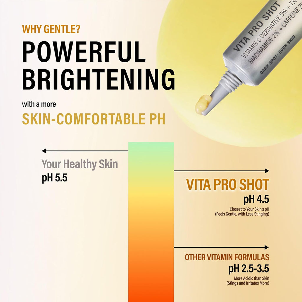 Vita Pro Shot Vitamin C Brightening Serum with Tranexamic Acid, Niacinamide & Caffeine