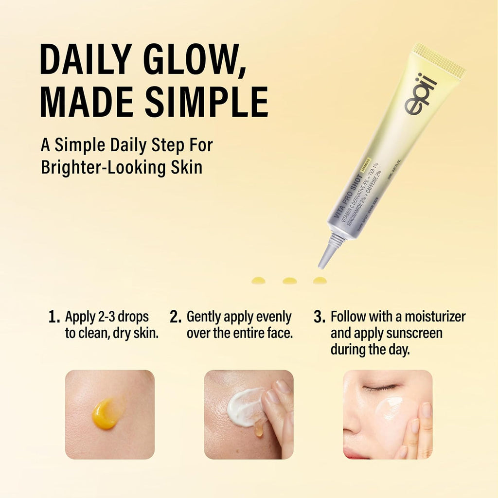 Vita Pro Shot Vitamin C Brightening Serum with Tranexamic Acid, Niacinamide & Caffeine