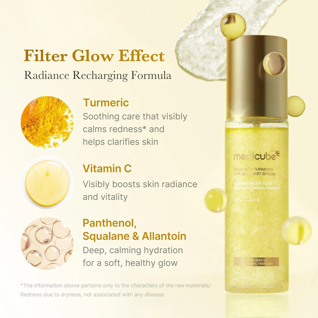 Medicube Kojic Acid Turmeric Vita Jelly Mist Serum | Glow spray