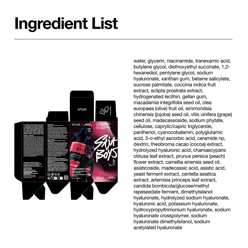 Anua  Niacinamide 10 TXA 4 Serum Set Kpop Demon Hunters Collaboration