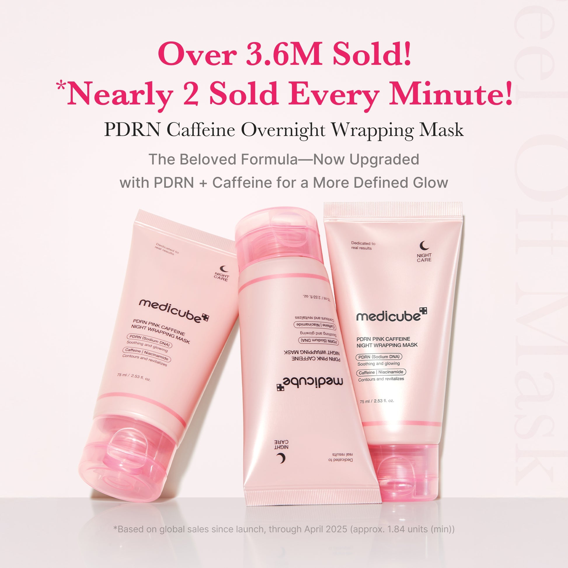 Medicube  PDRN Pink Caffeine Overnight Wrapping Mask
