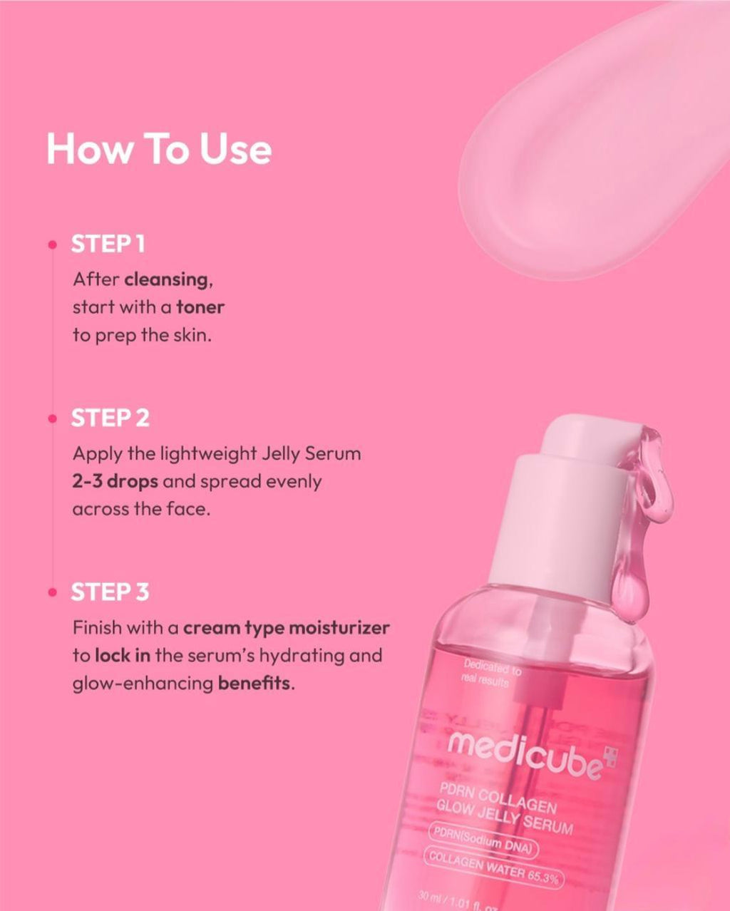 Medicube PDRN Pink Collagen Glow Jelly Serum