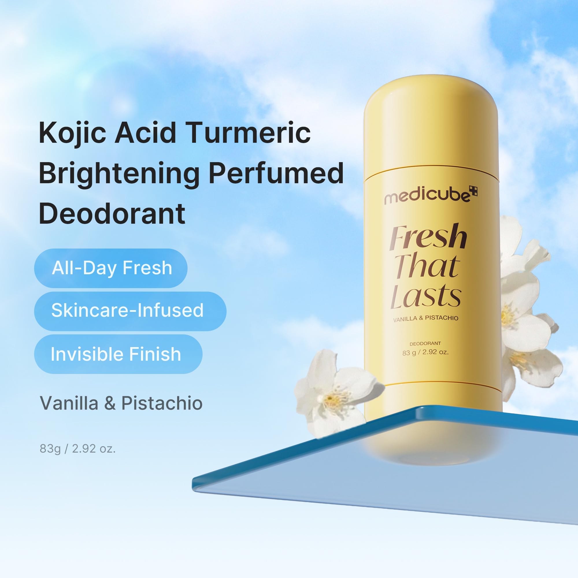 Medicube Deodorant Kojic Acid & Turmeric for Women & Men, Aluminum-Free